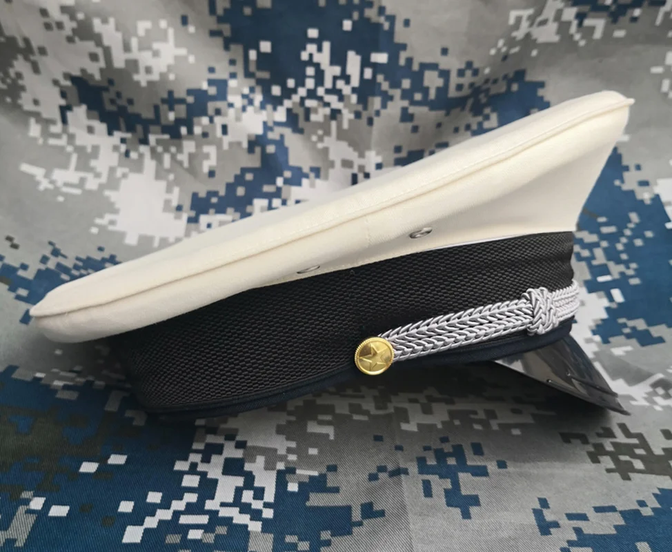 Большая белая кепка модные шапки 2020 для женщин и мужчин военная шапка униформа
