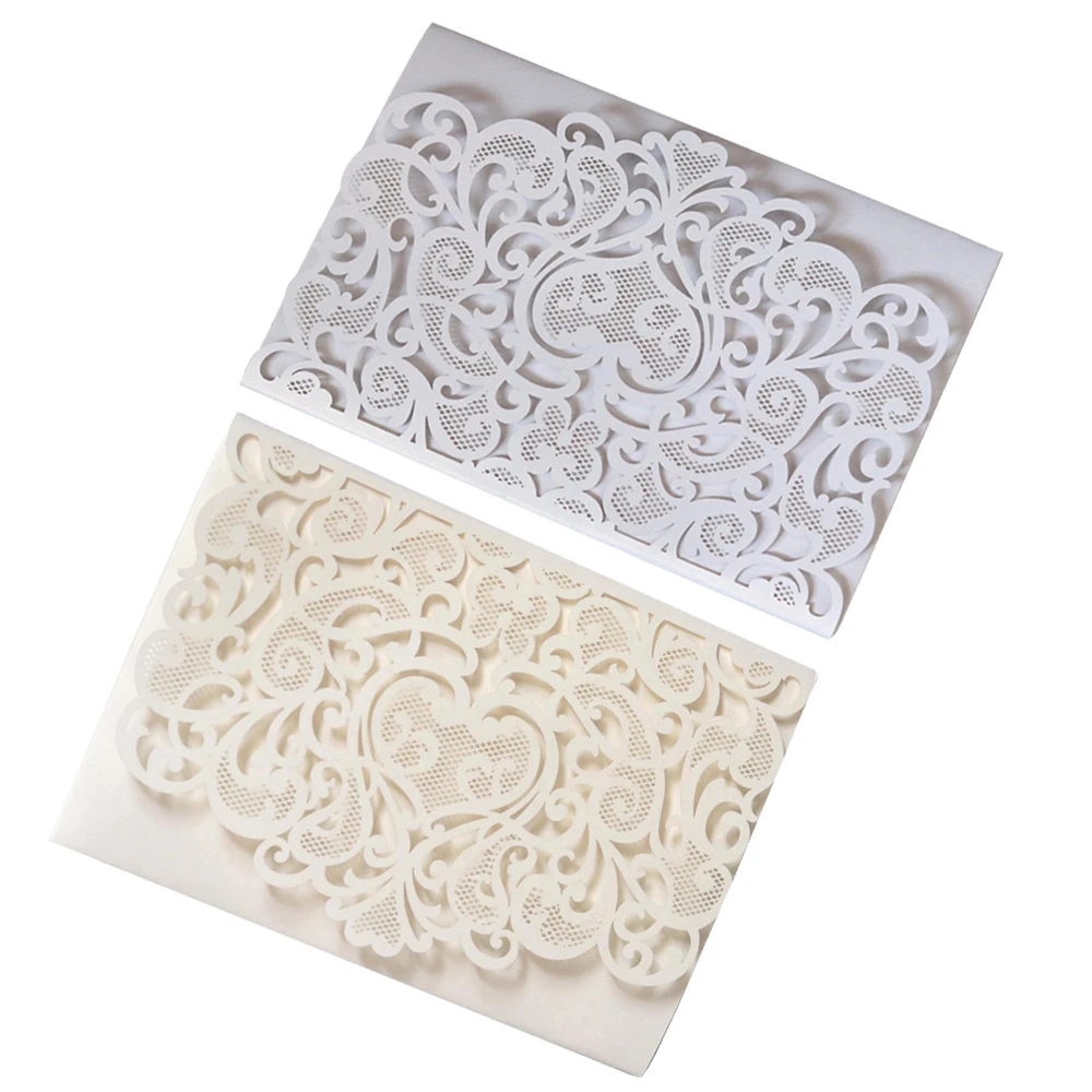 10 шт. свадебные пригласительные открытки с цветочным рисунком|Открытки и