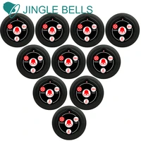 jingle bells russian showing 10 pcs waiter call buttons pager wireless calling systems hospital hotel restaurants transmitter