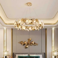 postmodern luxury led chandelier for living dining room bedroom simple fixtures restaurant new glass hanging lamp