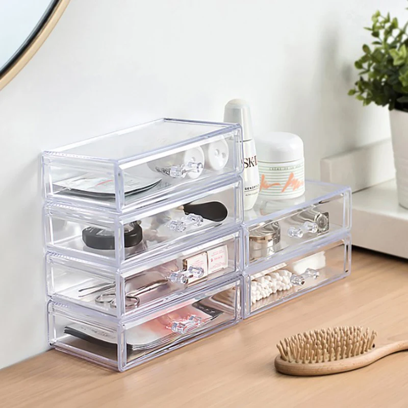 Акриловый Органайзер для косметики коробка хранения ювелирных изделий