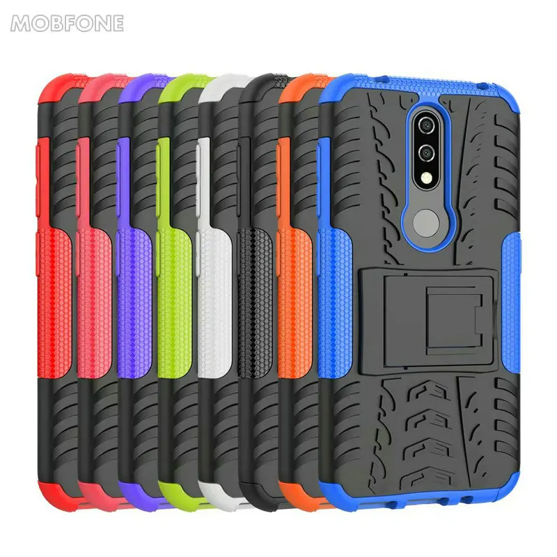 For Nokia 3.1 5.1 6.1 7.1 PLUS Case TPU + PC Shock-Proof Rugged Armor 1 2 3 5 6 8 2.1 360 Kickstand Cover |
