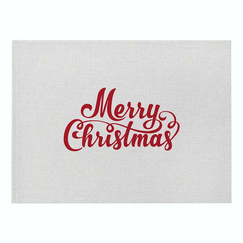 Рождество Стиль Столовая салфетка обеденный стол кухонная подставка со