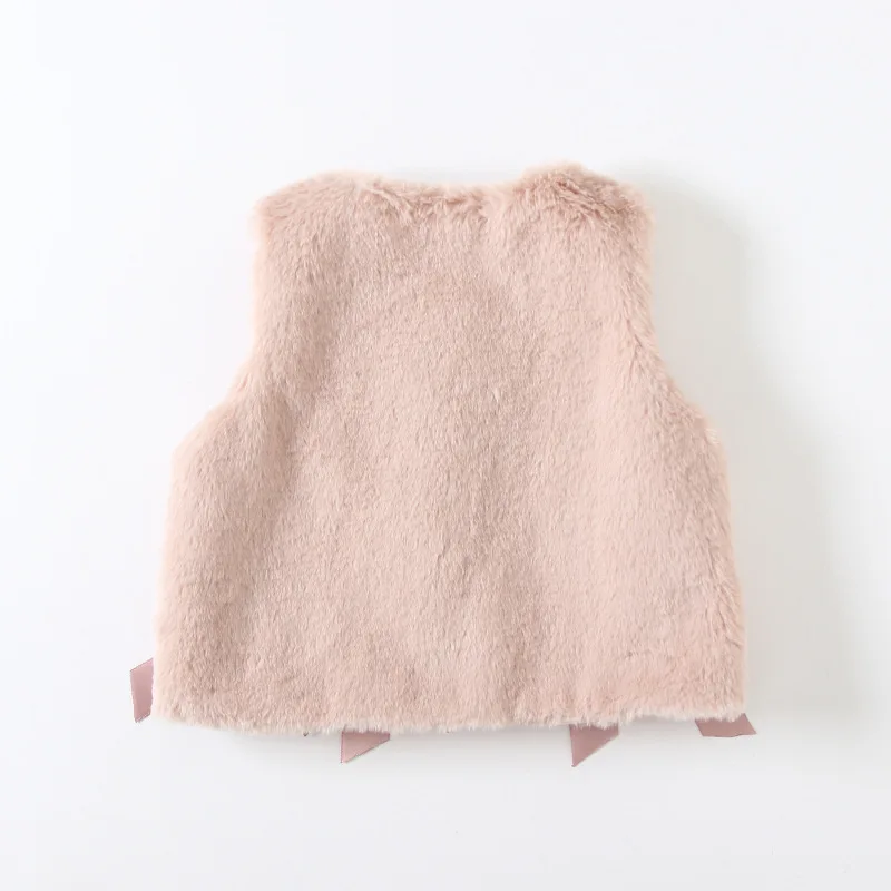 Детский жилет из искусственного меха Lotus зимняя одежда для маленьких девочек