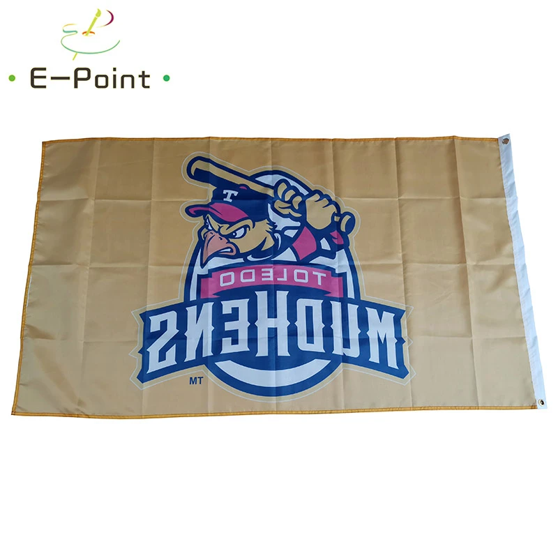 

Toledo Mud Hens Flag Yellow Background Christmas Decorations for Home Flag Banner Gifts