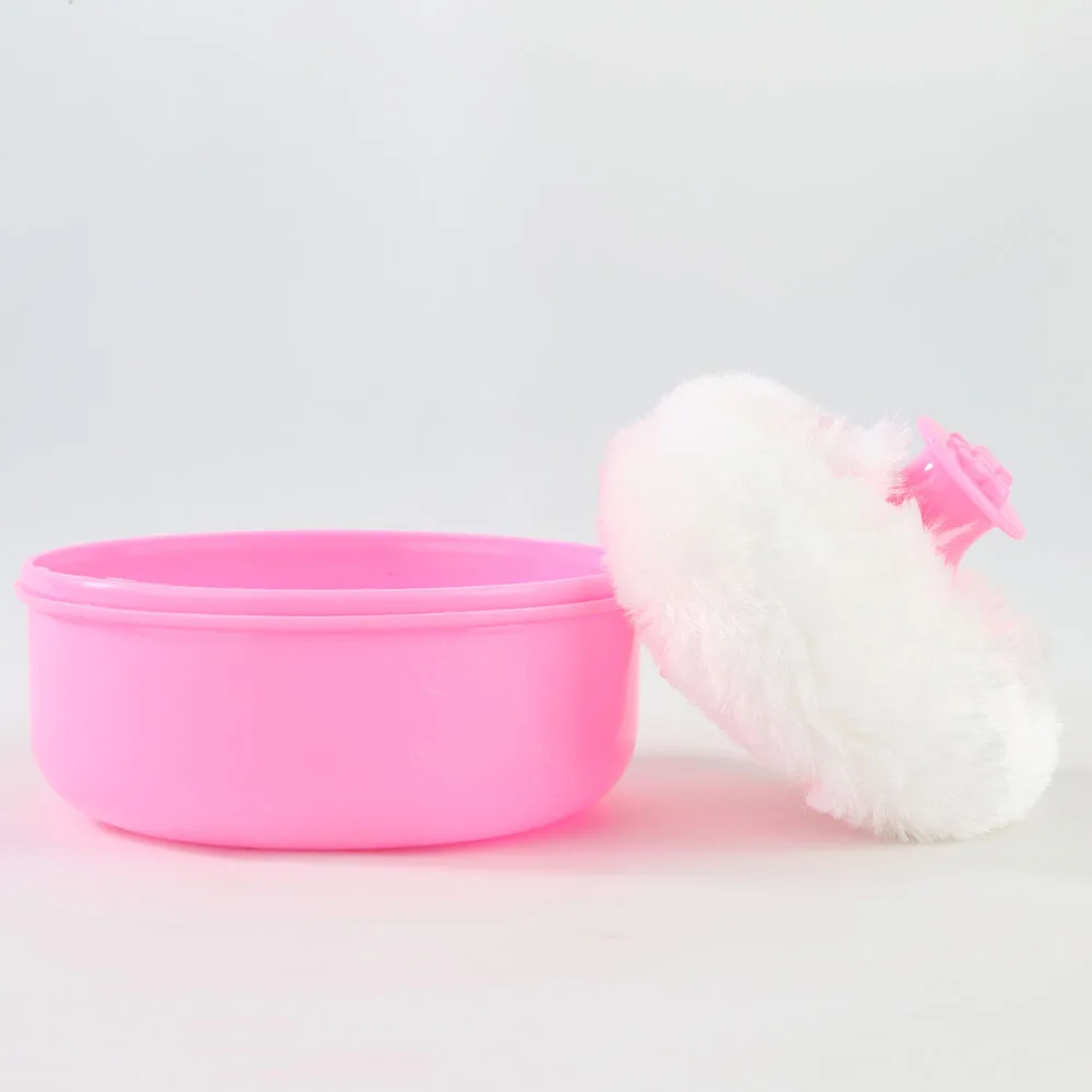 Портативный Детский мягкий чехол-спонж для талька + контейнер в коробке хороший