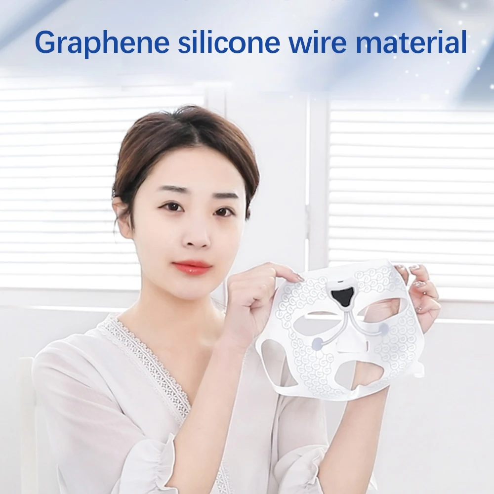 Electronic Facial Mask Removal Wrinkles Reusable Silicone Micro-current Anti-Acne Rejuvenation Face Skin Care Tools | Красота и