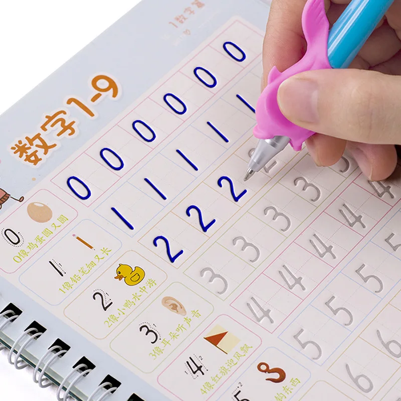 

Reusable Copybook Arabic Numerals Copybook For Calligraphy Learn Math Practice Book For Children Digital Handwriting For Kids