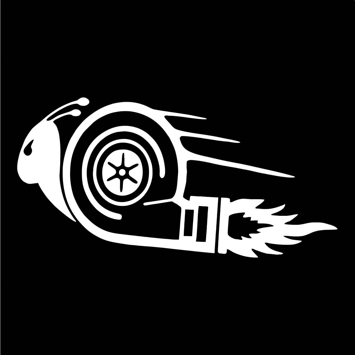 

Novelty Creative Car Stickers Snail Turbine Waterproof Window Decals KK Vinyl Motorcycle Accessories PVC 16cm X 8.4cm