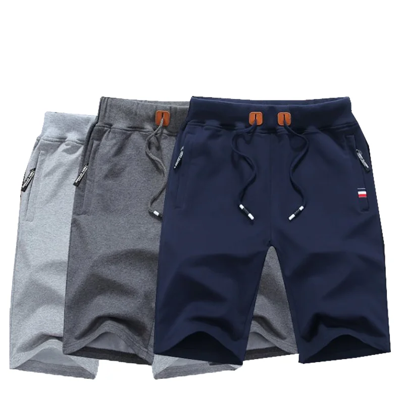 Мужские короткие штаны для фитнеса трикотажные обтягивающие с эластичной талией