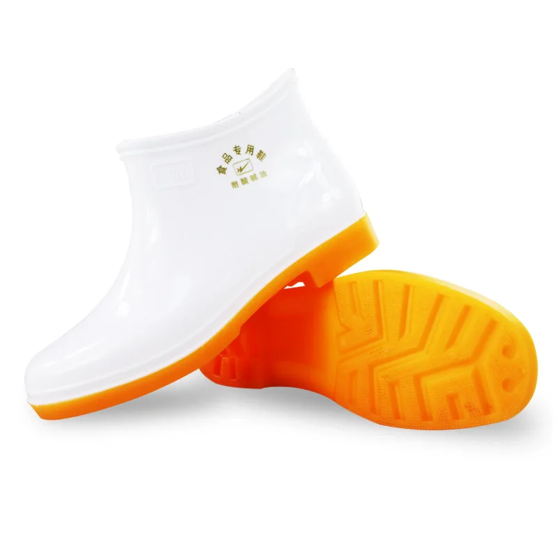 White Water Shoes Low-Cut Ingot Port Kitchen Work Anti-Slip Oil Boots Car Washing Garden Chef Female Plus Size 35-45 |