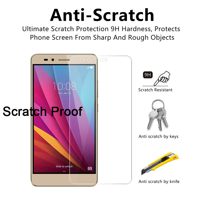 Защитное стекло HD для Huawei Honor 8A 8 Pro Жесткий протектор экрана 7A 6A 5A 5 дюйма пленка