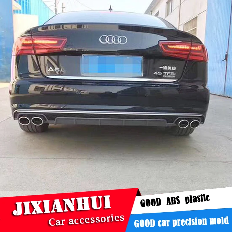 Задний спойлер для Audi A6 S6 2017 2019 RS6 ABS задний бампер диффузор|Обвесы| |