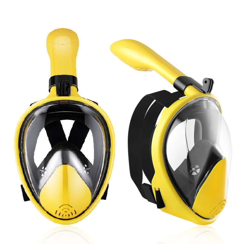 

Full Dry Diving Mask Snorkel Waterproof Anti Fog with Camera Mount Diving Mask Underwater Adult Tauchen Pool Equipment