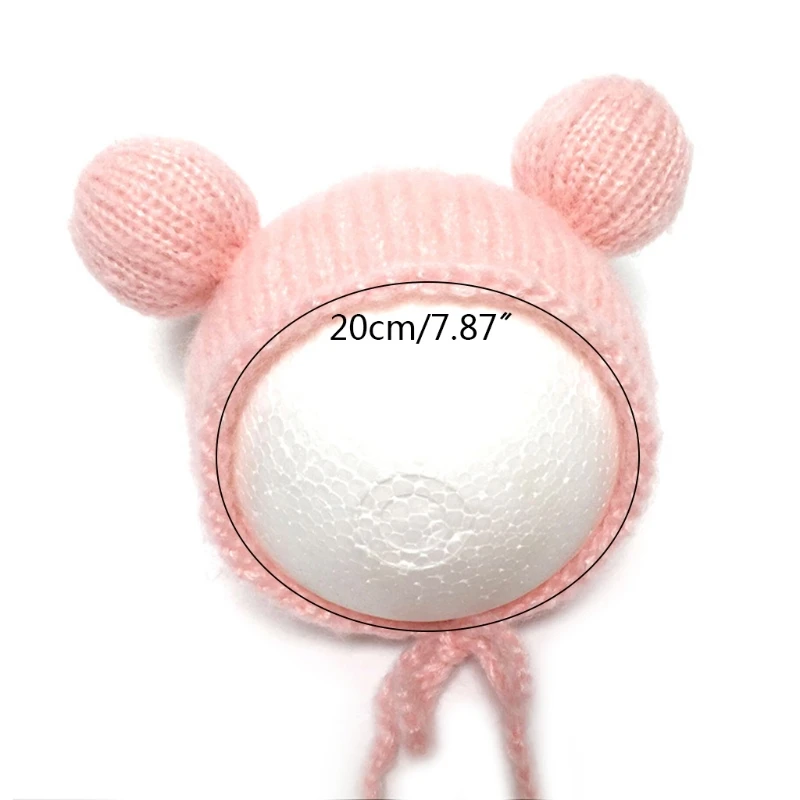 

Baby Cartoon Mohair Woven Hat Knitted Crochet Cap Newborn Infants Photo Shooting Photography Props