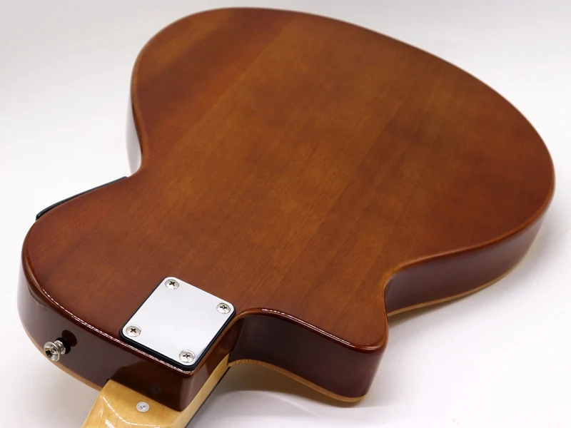 Высокий блеск тонкий корпус Бесшумная электроакустическая гитара 39 дюймов натуральный цвет 6 струн cutway дизайн народная гитара с эквалайзером