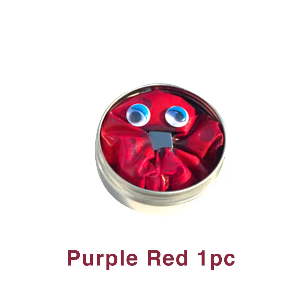 Purple Red 1pc Забавная Магнитная резиновая грязь Сделай Сам Магнитная слизи полимерная умная глина резиновая красочная Новинка антистрессовая игрушка слизи игрушки для детей - Цвет: Purple Red 1pc