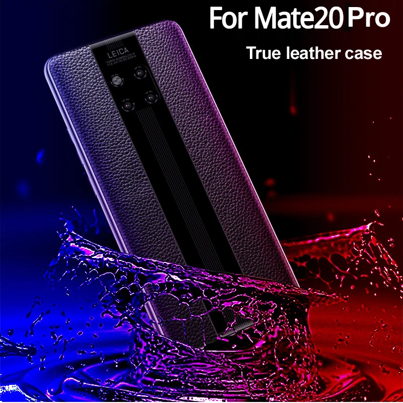 

For Huawei Mate 20 / Mate 20 Pro X RS Genuine Leather Case Luxury true leather cases Cover shell house For huawei mate 20 Pro