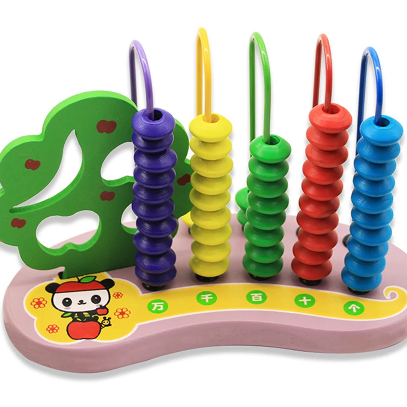 

Rainbow Abacus Bead Math Toys For Children Wooden Learning Educational Toy Colorful Wooden Montessori Math Toys