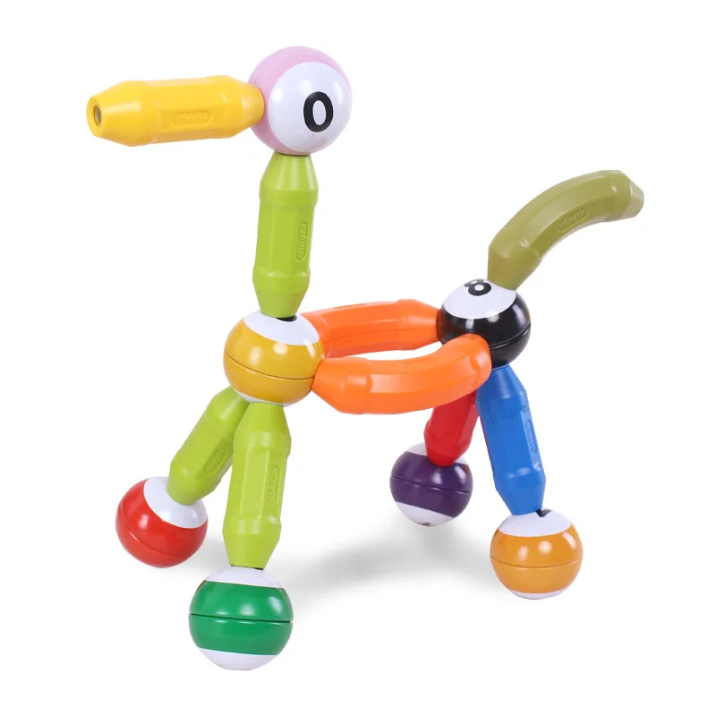 38 76 шт. магнитные брусья игрушка сделай сам для детей Магнитный конструктор