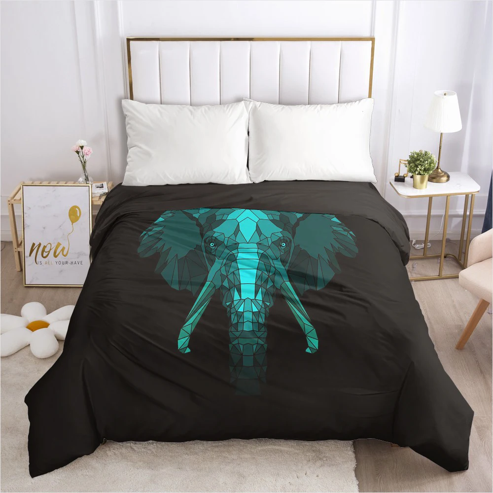 

Customize 3D Duvet Cover with Zipper Comforter/Quilt/Blanket Cover 155x220 230x220 Bohemia Wolf Bedding Drop ship