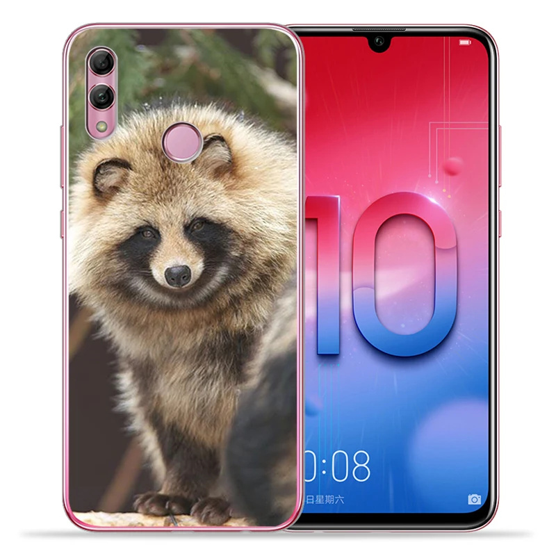 Мягкие силиконовые чехлы из ТПУ с рисунком животных енота лисы чехол для