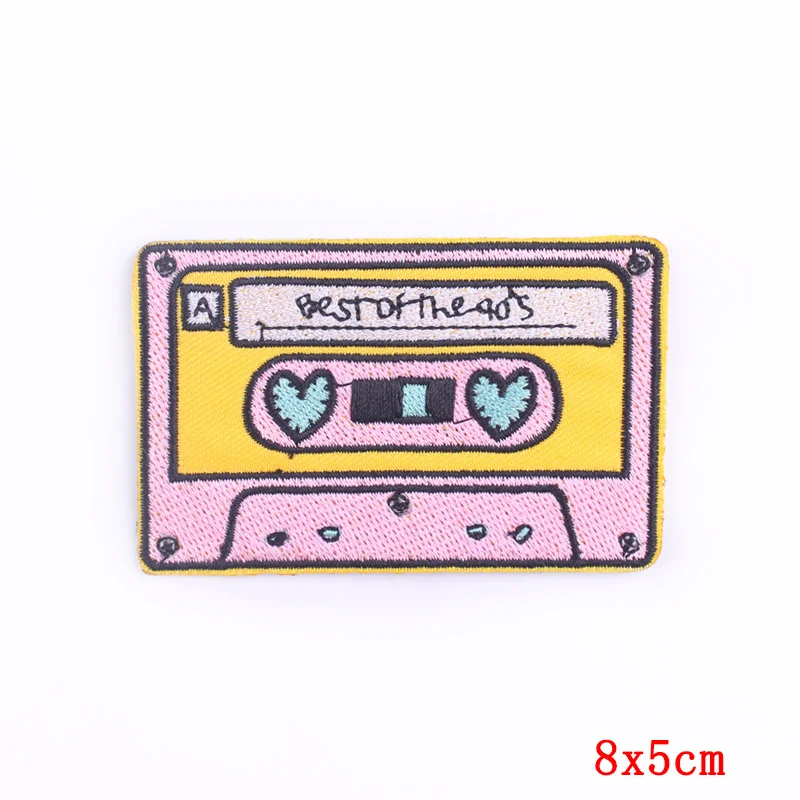 

Cartoon Patches Cute Patch Iron On Clothing Animal Appliques Letters Thermo Stickers Embroidered On Clothes Faceless Man Badge
