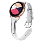 Ремешок кожаный для Samsung Galaxy Watch Active 40 мм 2220 мм, аксессуары для умных часов, роскошный тонкий сменный Браслет для женщин