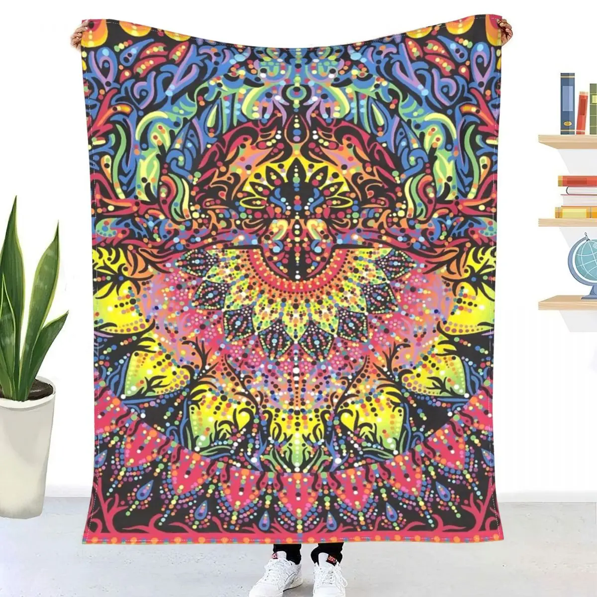 

Incandescent Dance 3D Printed Flannel Throw Blanket Bedspread Sofa blankets