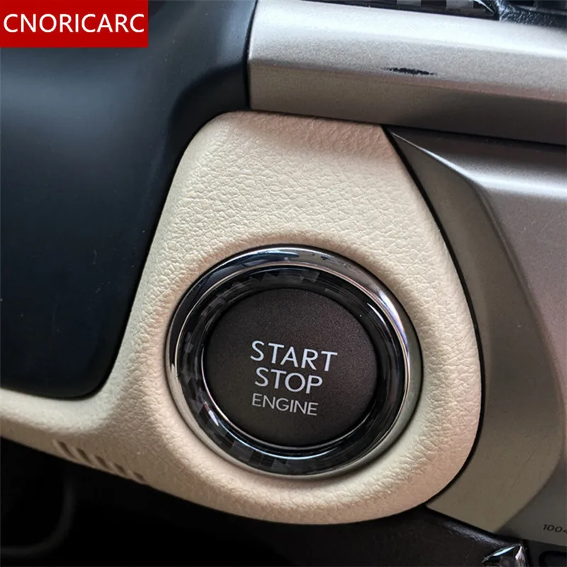 CNORICARC углеродное волокно ключ для запуска декоративное кольцо с замочным