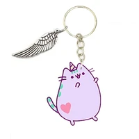 11 style cats keychain on phone charm funny gray cat acrylic brooch cats funny bag clothing accessories epoxy rose gift women