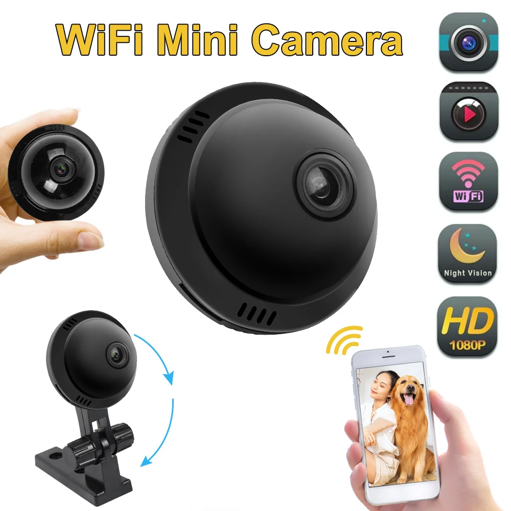 HD1080P мини-камера Wi-Fi для домашней безопасности ночное видение дистанционное