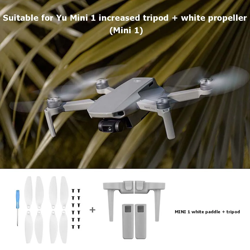 

Blades Wings Landing Gear Propeller Playing Propellers Kits Outdoor Decoration for DJI MAVIC Mini 1/2 Heighten Legs