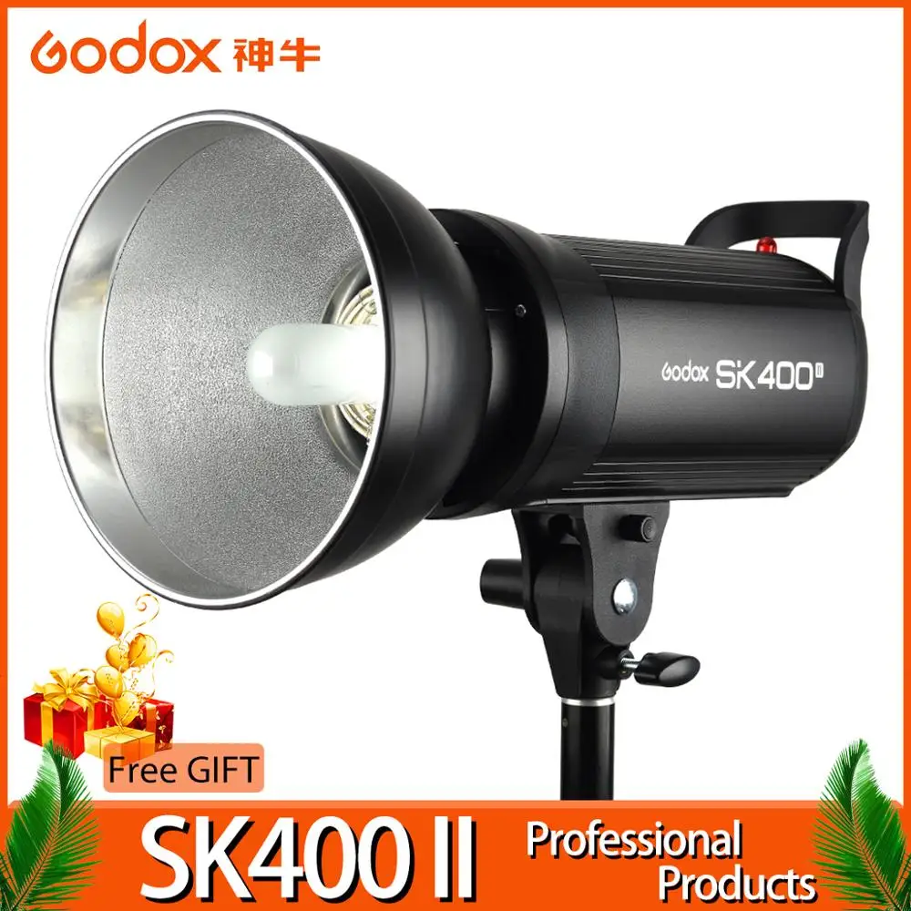 Профессиональная студийная стробоскопическая вспышка Godox SK400II 400Ws GN65 со