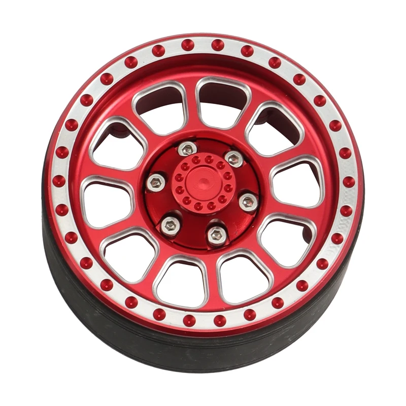 

4Pcs Metal 1.9 Beadlock Wheel Rim Hub for 1/10 RC Crawler Car Axial SCX10 90046 AXI03007 Traxxas TRX4 RC4WD D90
