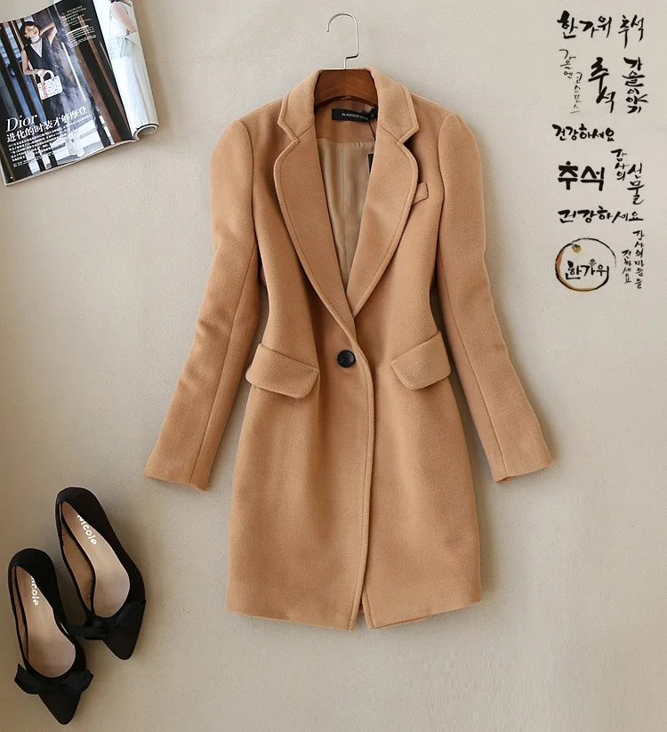 

Распродажа, Женская Толстая теплая зимняя куртка из искусственной шерсти, популярное шерстяное пальто на одной пуговице