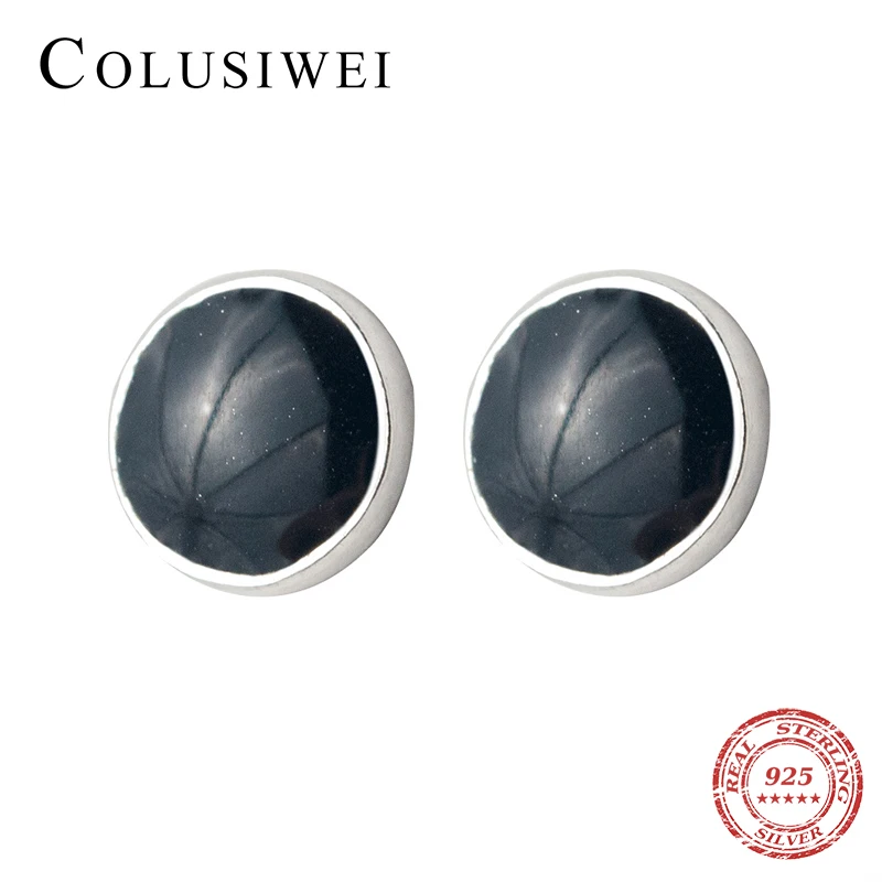 Colusiwei геометрически 925 стерлингового серебра серьги со шпилькой для девочек
