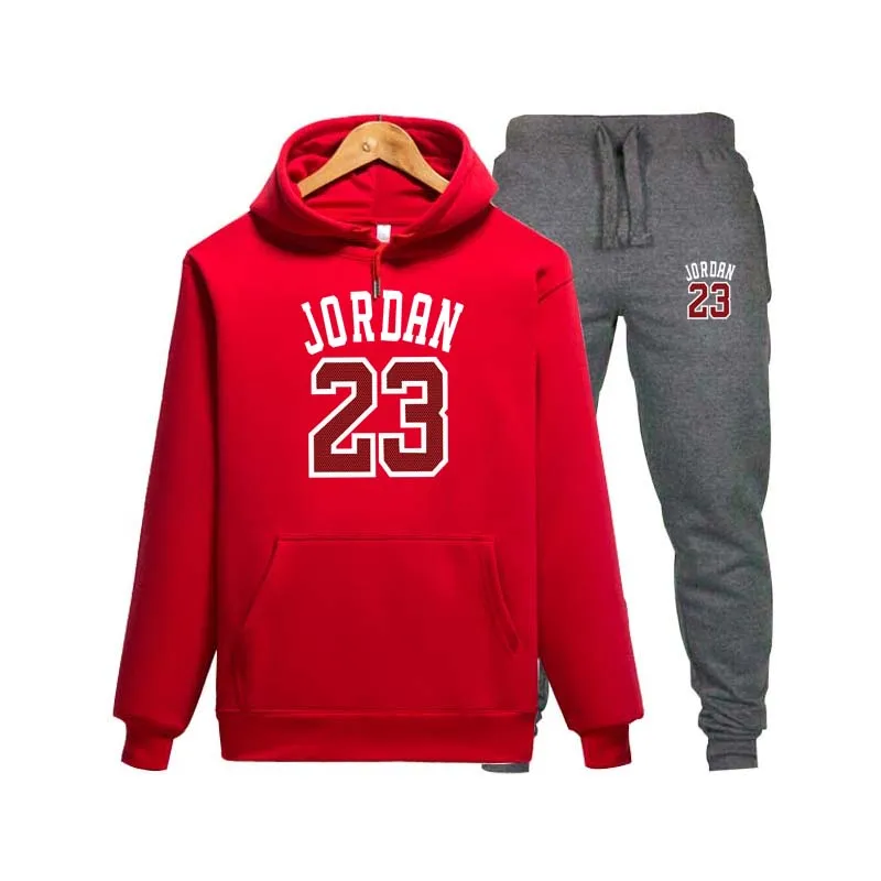 Новинка брендовая Новая мода JORDAN 23 Мужская спортивная одежда с принтом мужские толстовки пуловер хип-хоп мужской спортивный костюм толстовки Одежда - Цвет: 24