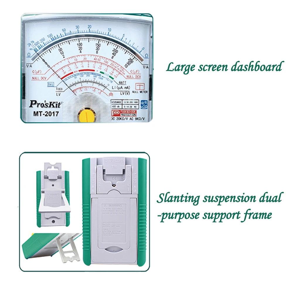 Указатель мультиметр Pros'Kit MT 2017N защитный Функция Стандартный Ом Тесты