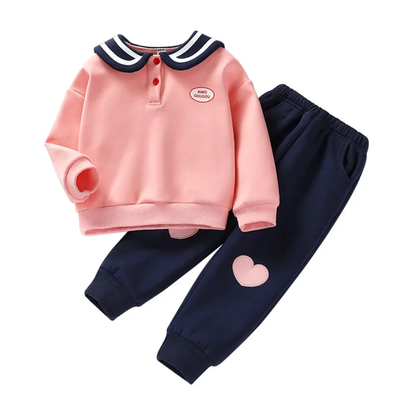 Осенние комплекты повседневной одежды для детей свитшот с длинным рукавом