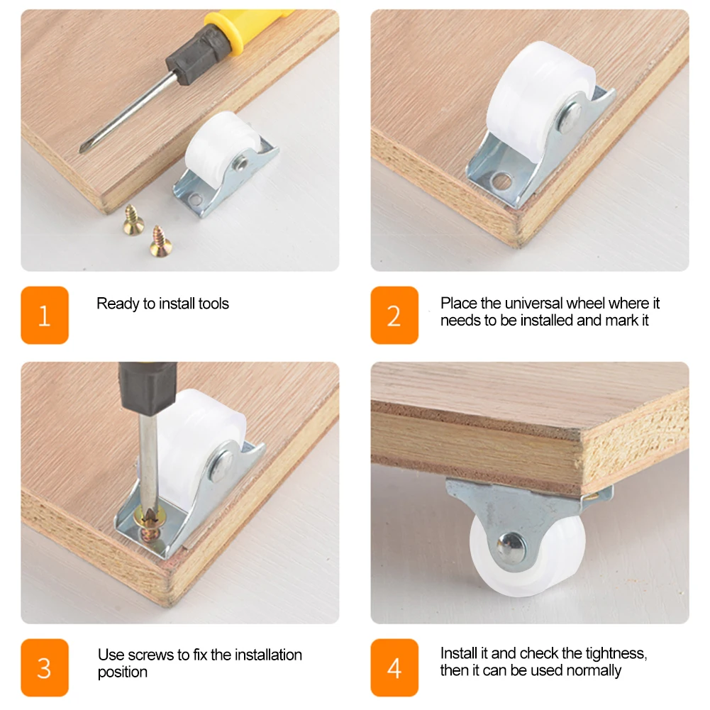 8 шт Мебельные ролики колесики направляющее колесо тележки офисные кресла