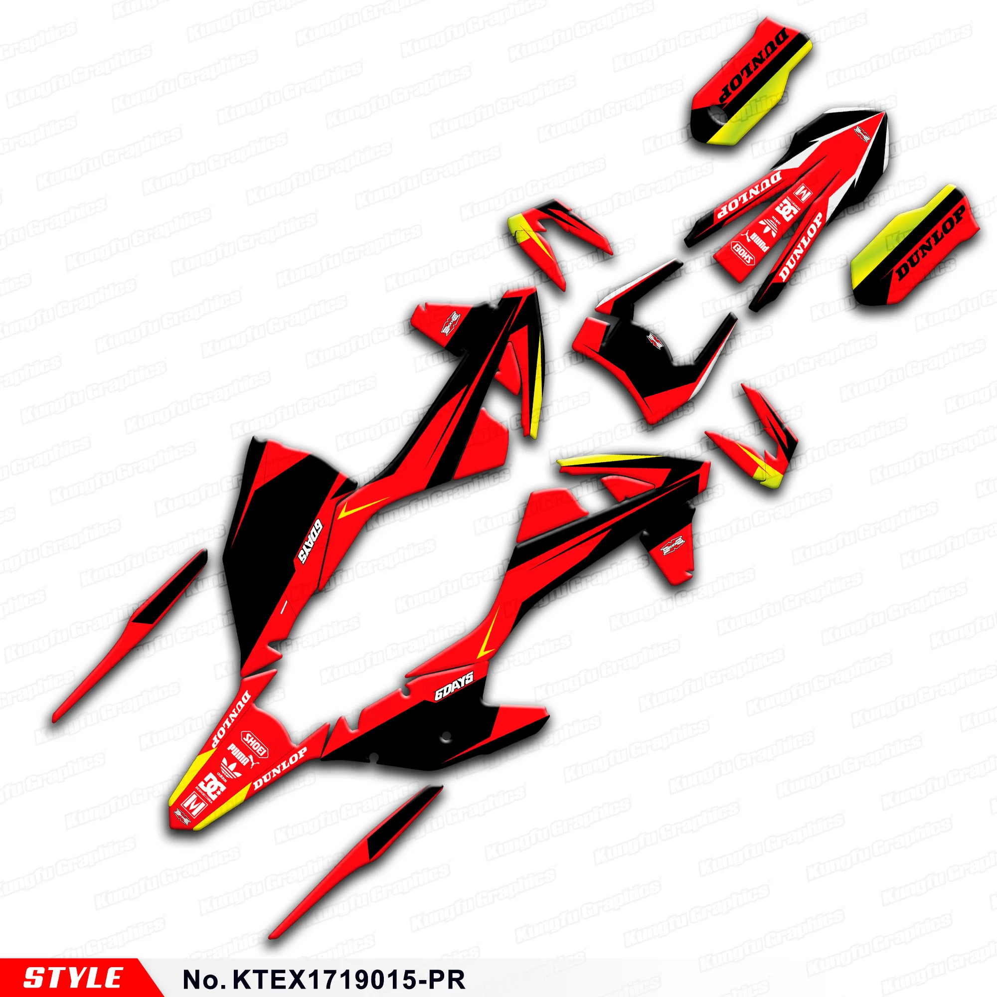 Запчасти и аксессуары самоклеющиеся наклейки для 125 150 250 300 350 450 500 EXC F XCW 2017 2018 2019