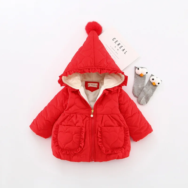 Новинка Детская куртка для девочек зимнее пальто новорожденных 6 мес. 3 лет Осень