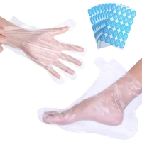 200pcs transprent disposable foot hand bags detox spa covers pedicure prevent infection remove chapped foot care tools