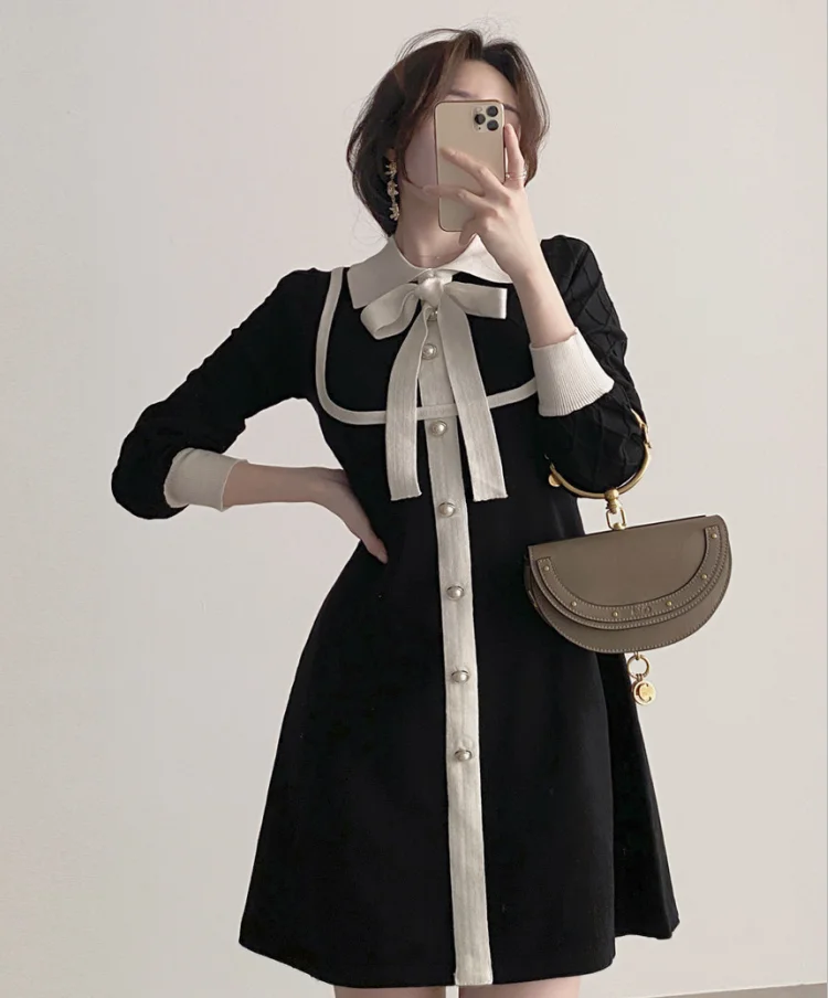 Корейский шикарный французский Стиль Хепберн поскольку в отеле Kafuu высокие