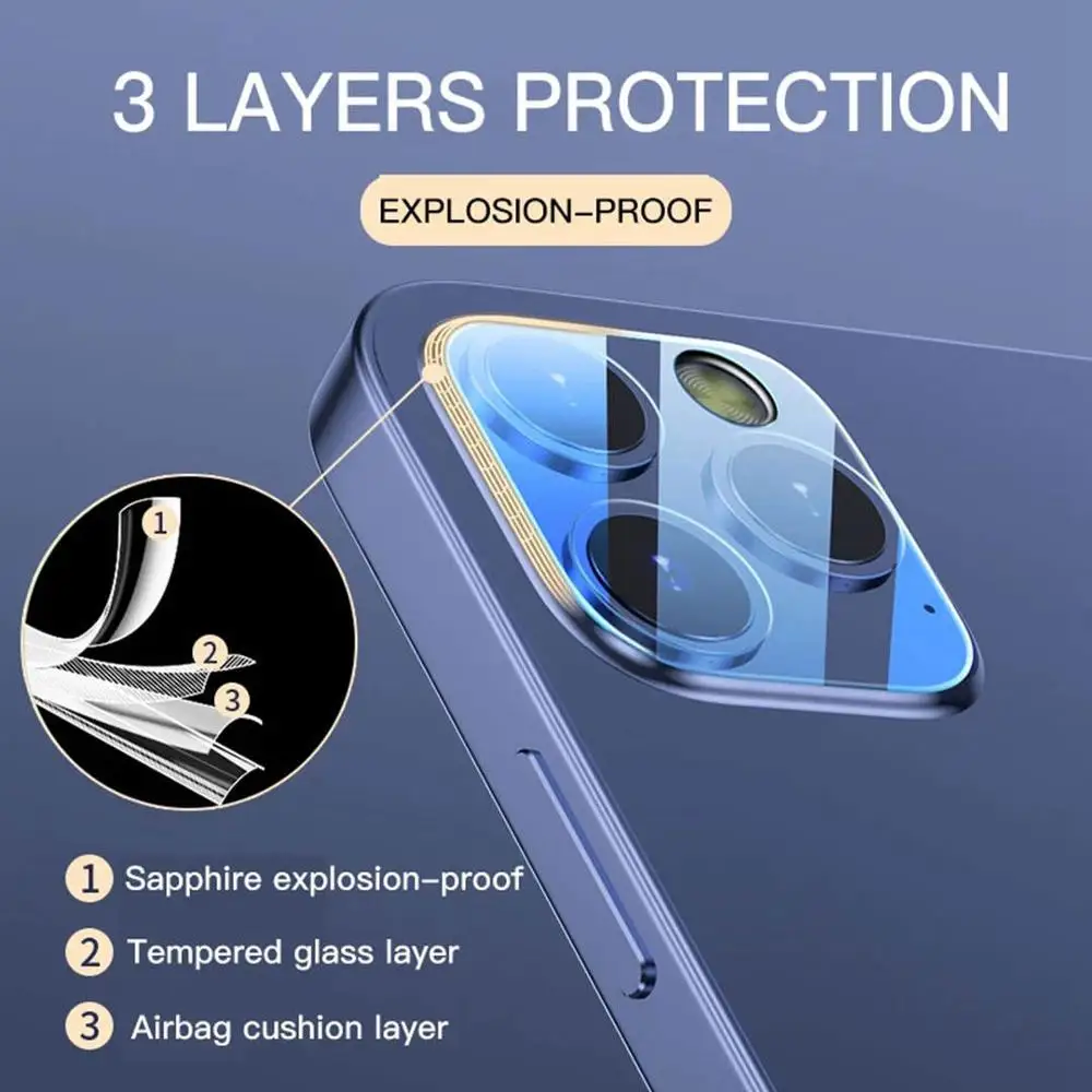 Tempered Glass Camera Lens Screen Protector For iPhone 12 PRO MAX MINI Film For iPhone 11 Pro Max Protective Cover