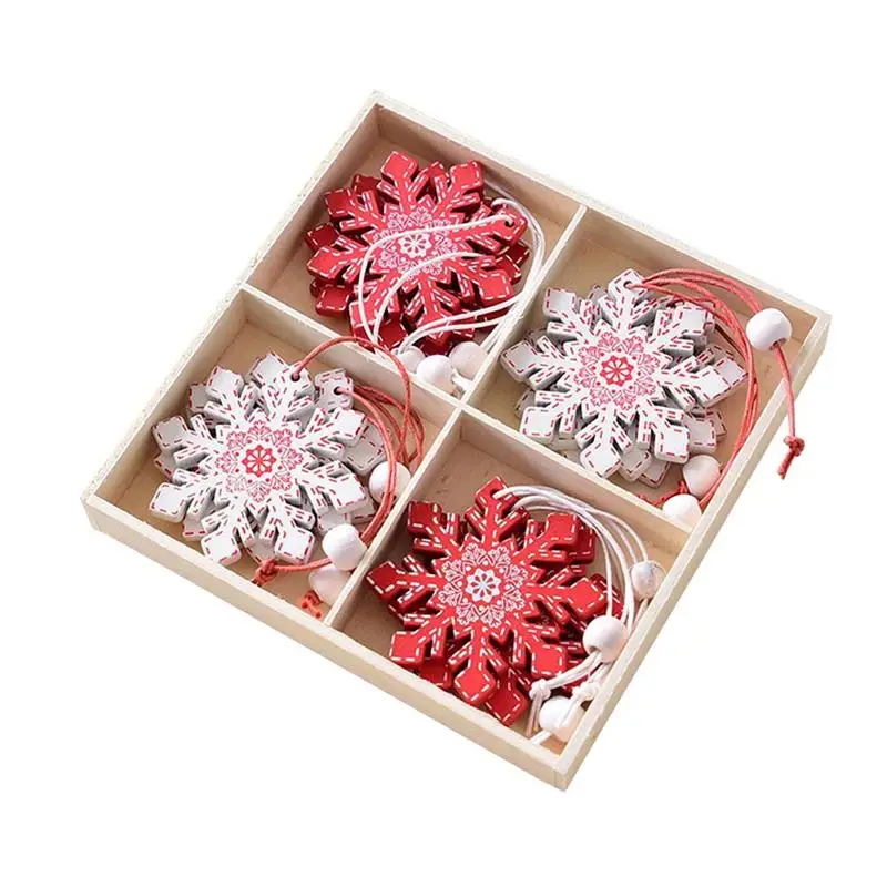 12 шт мини деревянная Рождественская елка кулон креативный Diy подвесной декор для