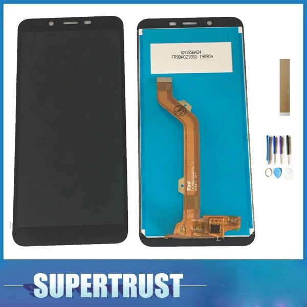 ЖК дисплей и сенсорный датчик в сборе для Tecno F4 Pro Pop 1S черный с инструментами