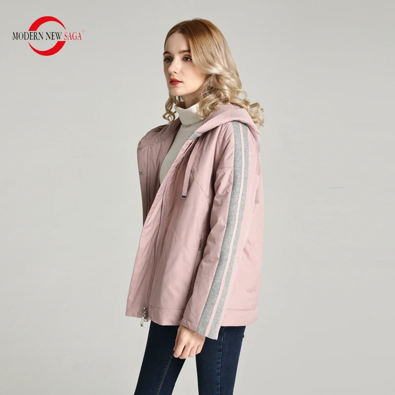 MODERN NEW SAGA 2020 Женская Куртка Весенняя Стеганая Пиджак Женский Осеннее Свободное
