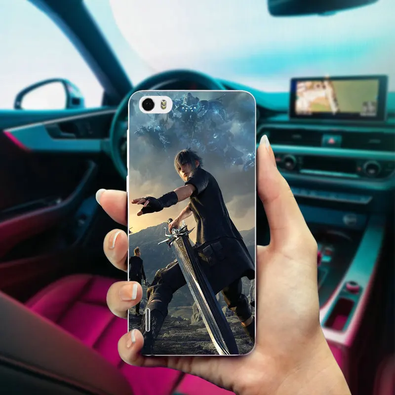 Мягкие чехлы для телефонов Huawei P20 P10 P9 P8 Lite Mate 10 Pro Y5 Y6 II Y7 Honor 6X 7X 9 Final Fantasy Noctis и Puppy XV